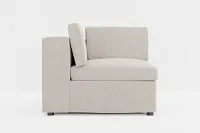Destin Revenue Beige Fabric Corner Chair
