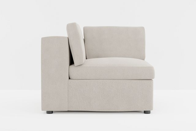 Destin Revenue Beige Fabric Corner Chair