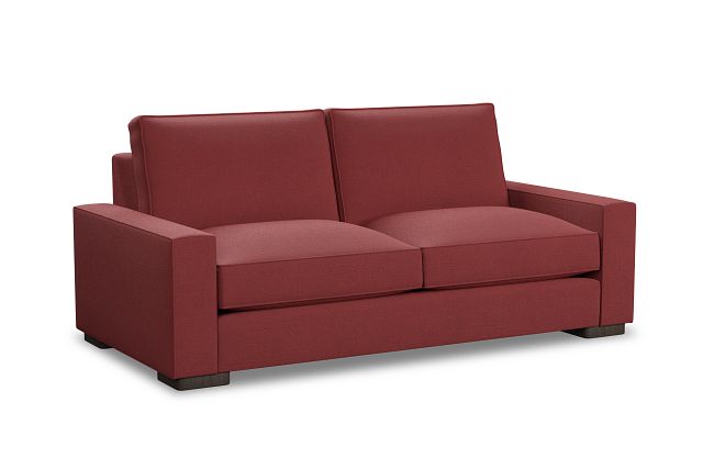 Edgewater Haven Red 84" Sofa W/ 2 Cushions