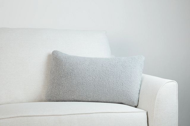 Henley Gray Lumbar Accent Pillow