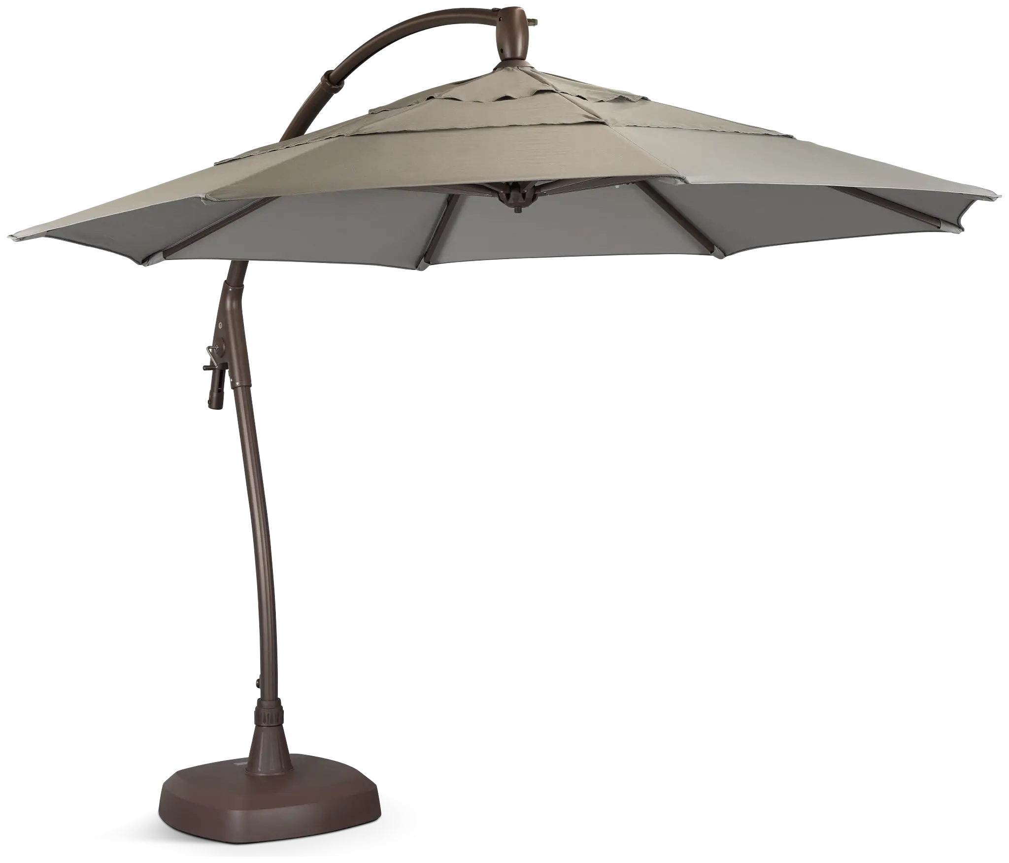 Belize Gray Cantilever Umbrella Set Belize Gray Cantilever Umbrella Set