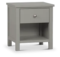 Charleston Gray 1-drawer Nightstand