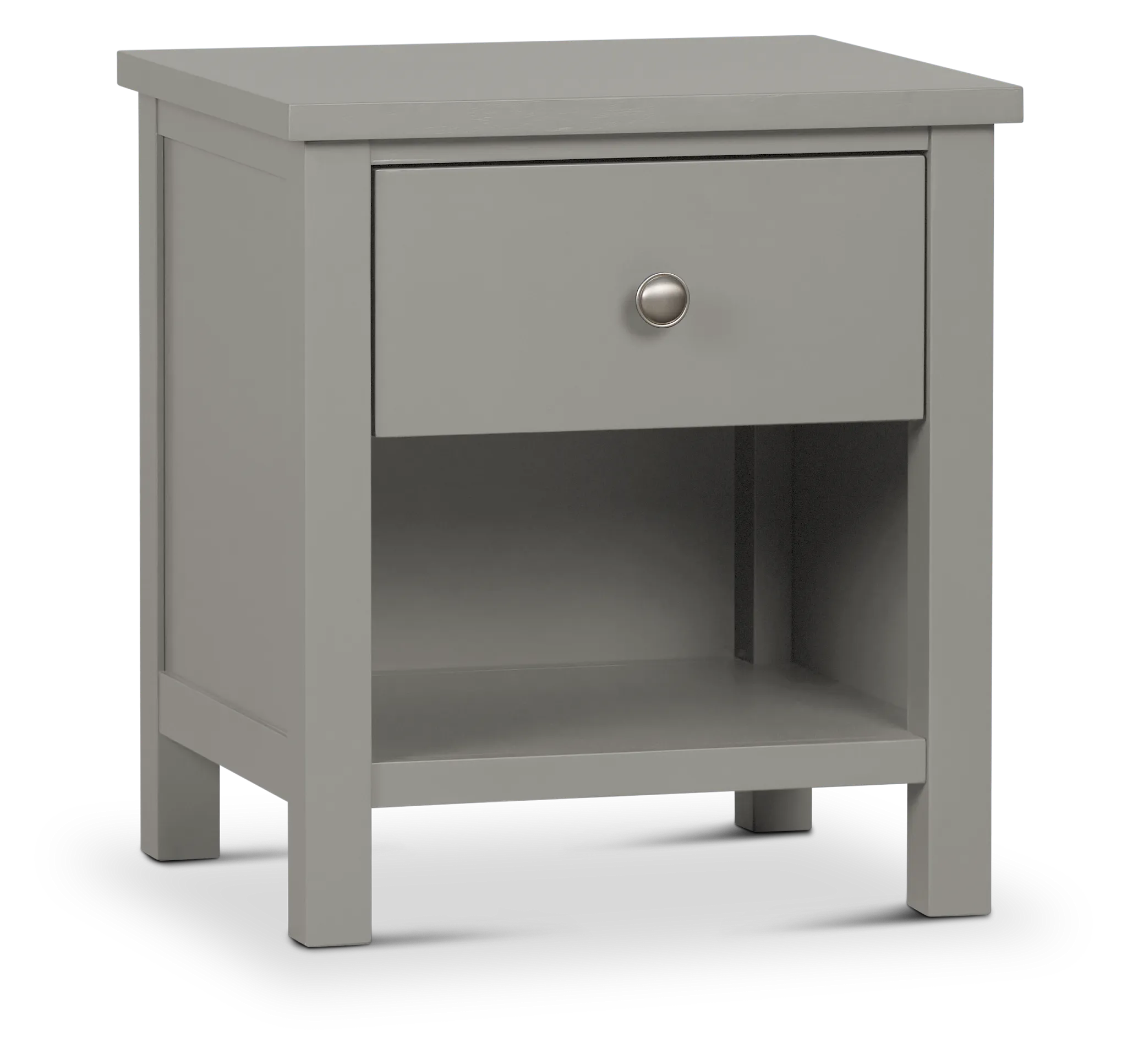 Charleston Gray 1-drawer Nightstand