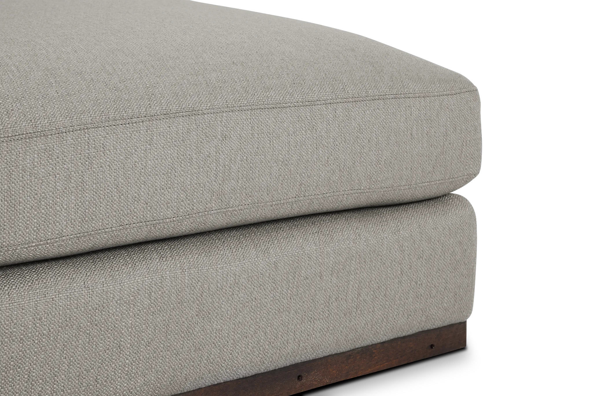 Mckenzie Light Gray Square Large Ottoman