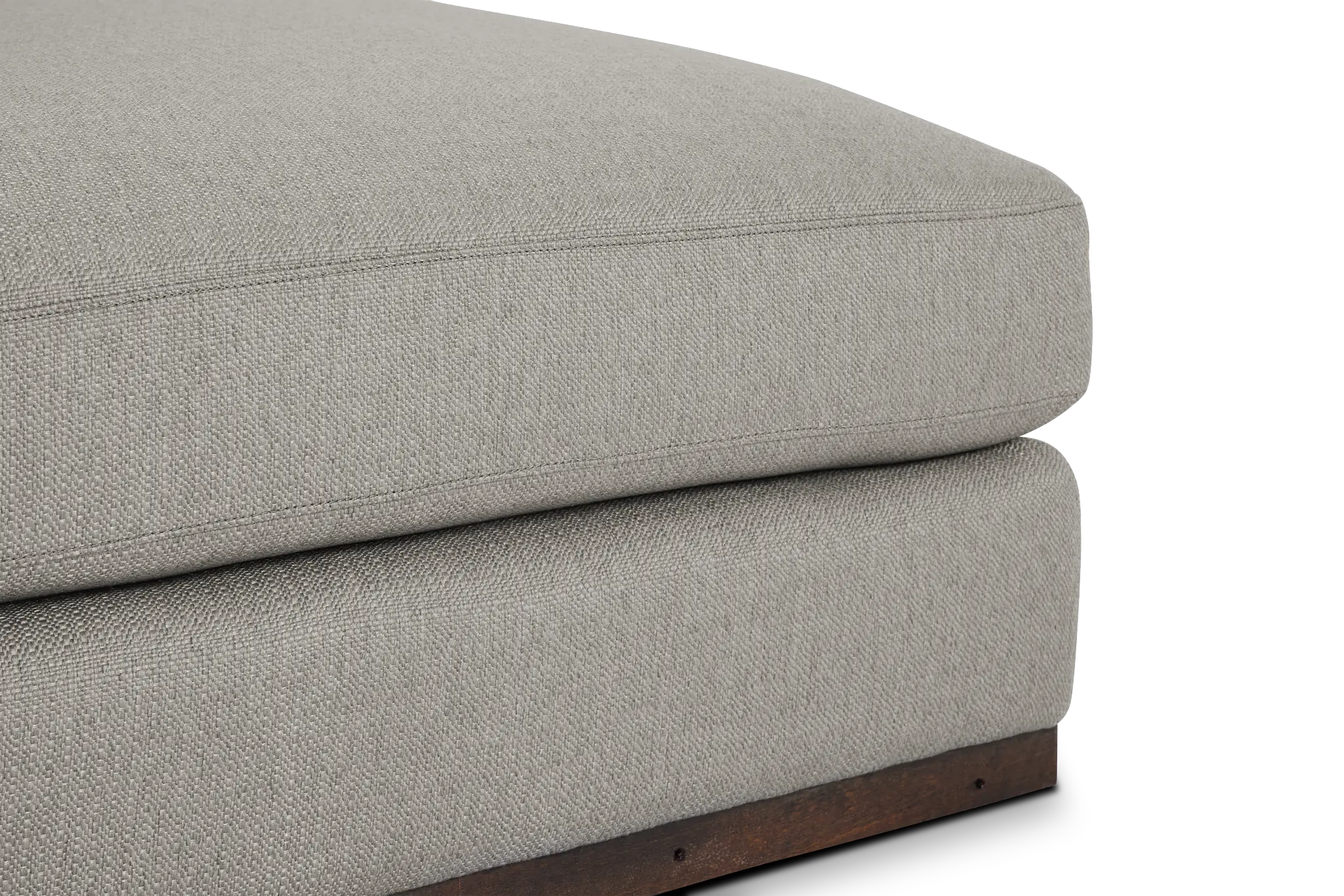 Mckenzie Light Gray Square Large Ottoman Mckenzie Light Gray Square Large Ottoman