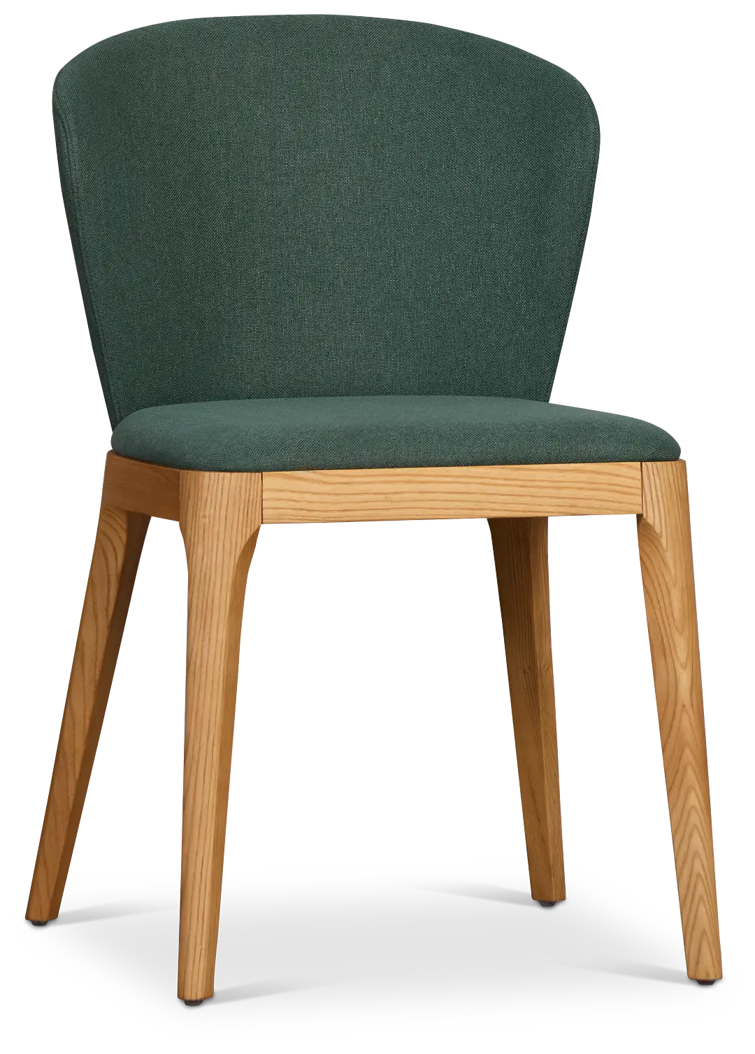Nomad Dark Green Upholstered Side Chair With Light Tone Legs Nomad Dark Green Upholstered Side Chair With Light Tone Legs