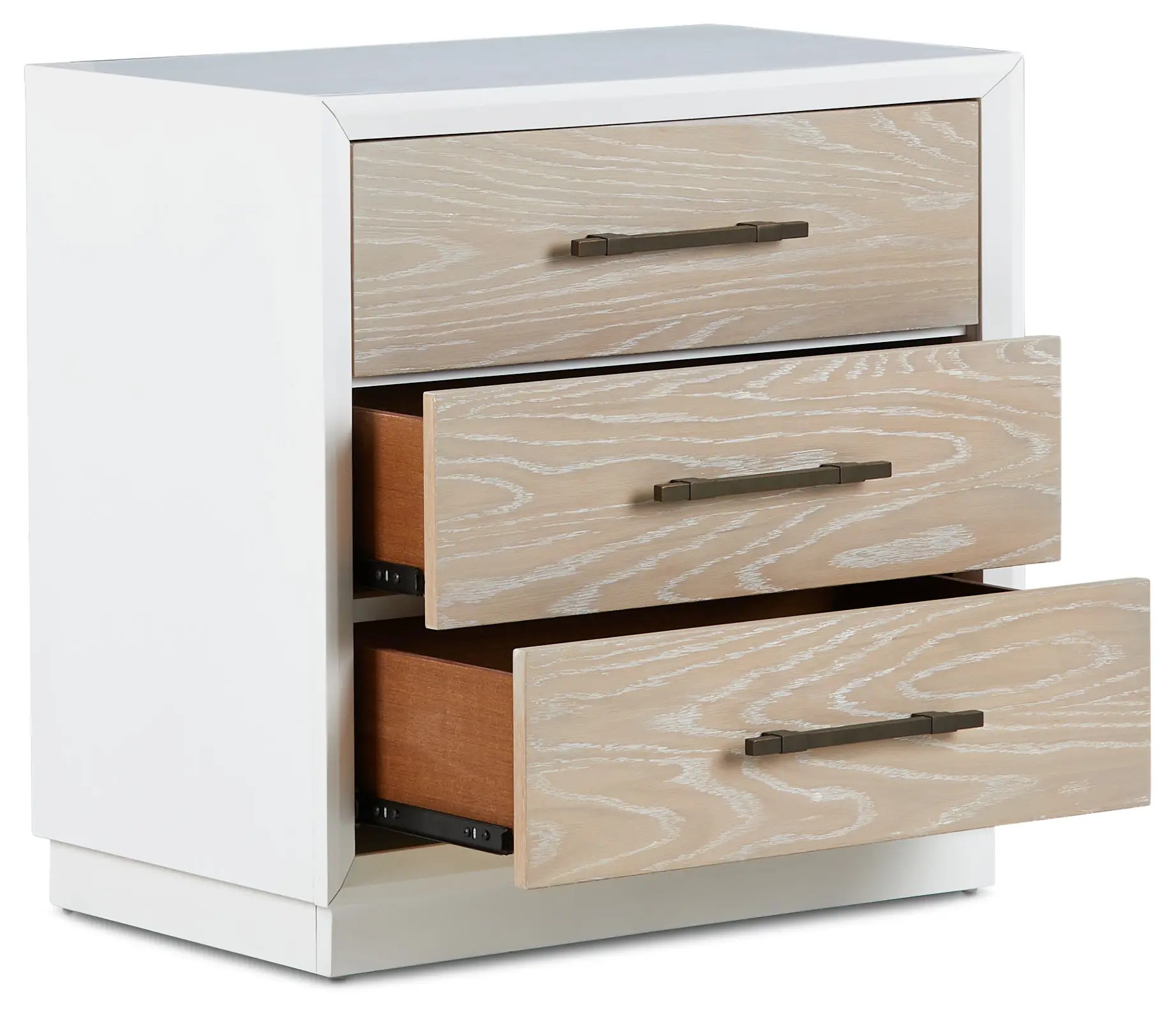 Boca Grande Two-tone 3-drawer Nightstand Boca Grande Two-tone 3-drawer Nightstand