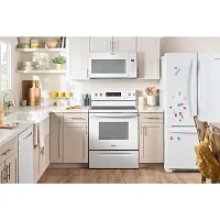 Whirlpool 3130 Series White Over-the-range Microwave