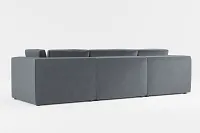 Destin Joya Gray Velvet 4-piece Modular Sectional