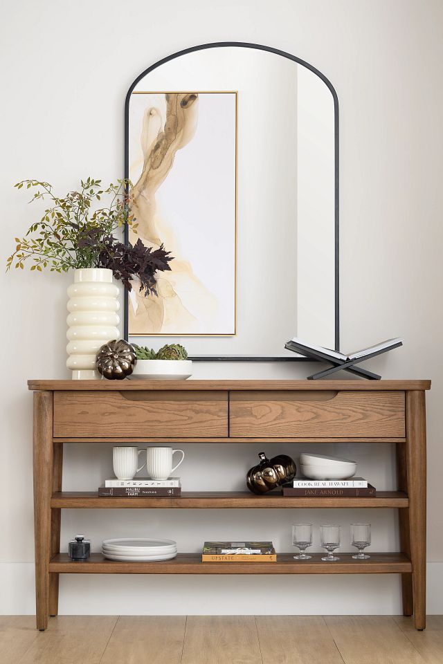 Hudson Black Large Mirror