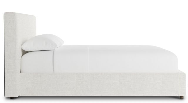Grayton Maguire Ivory 44" Upholstered Platform Bed