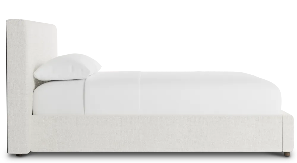 Grayton Maguire Ivory 44" Upholstered Platform Bed