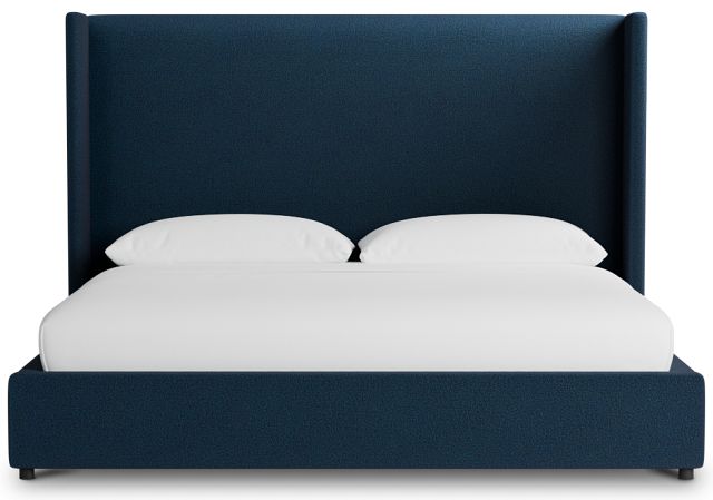 Captiva Elite Navy 60" Upholstered Shelter Bed