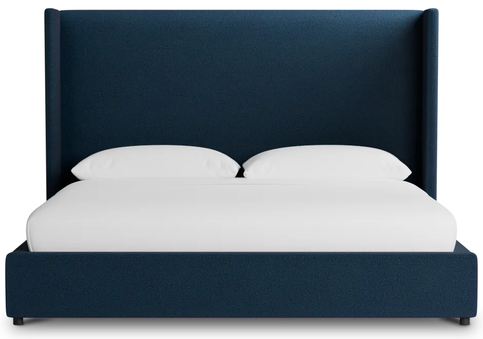 Captiva Elite Navy 60" Upholstered Shelter Bed