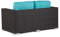 Fina Dark Teal Loveseat