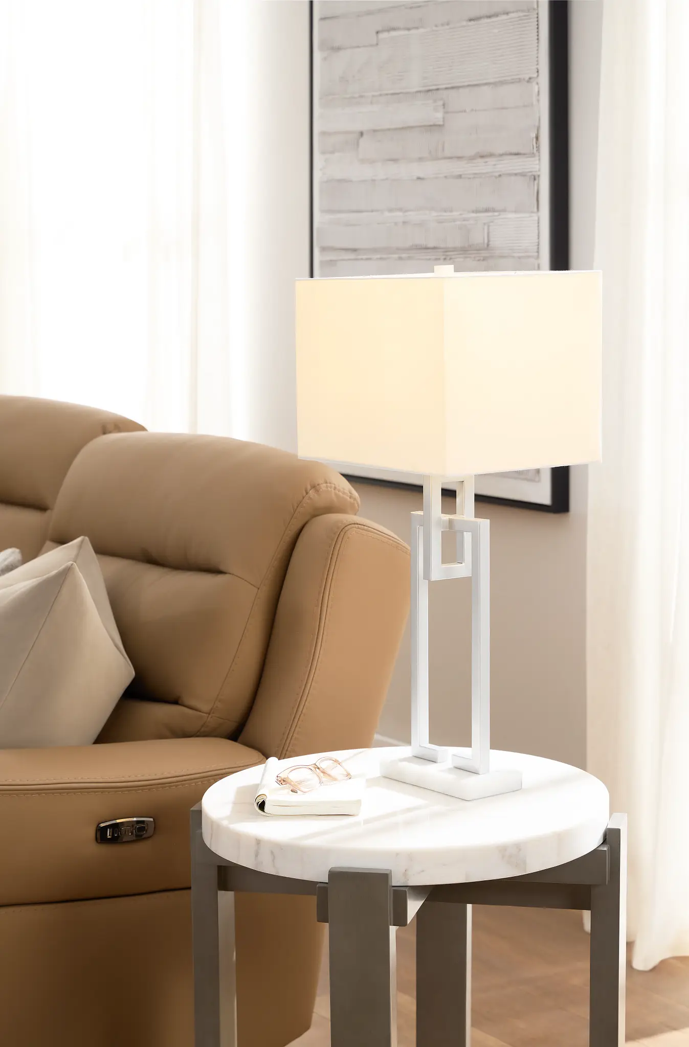 Celena Silver Table Lamp Celena Silver Table Lamp