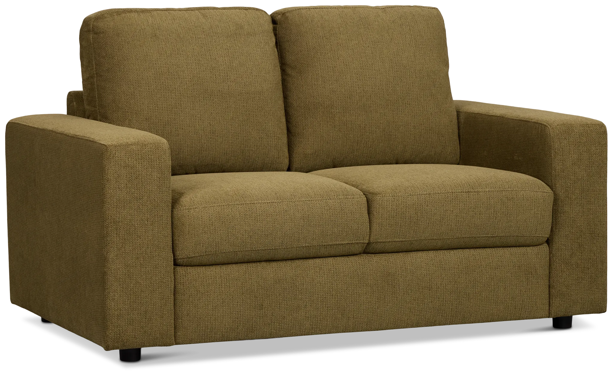 Carmen Green Fabric Loveseat