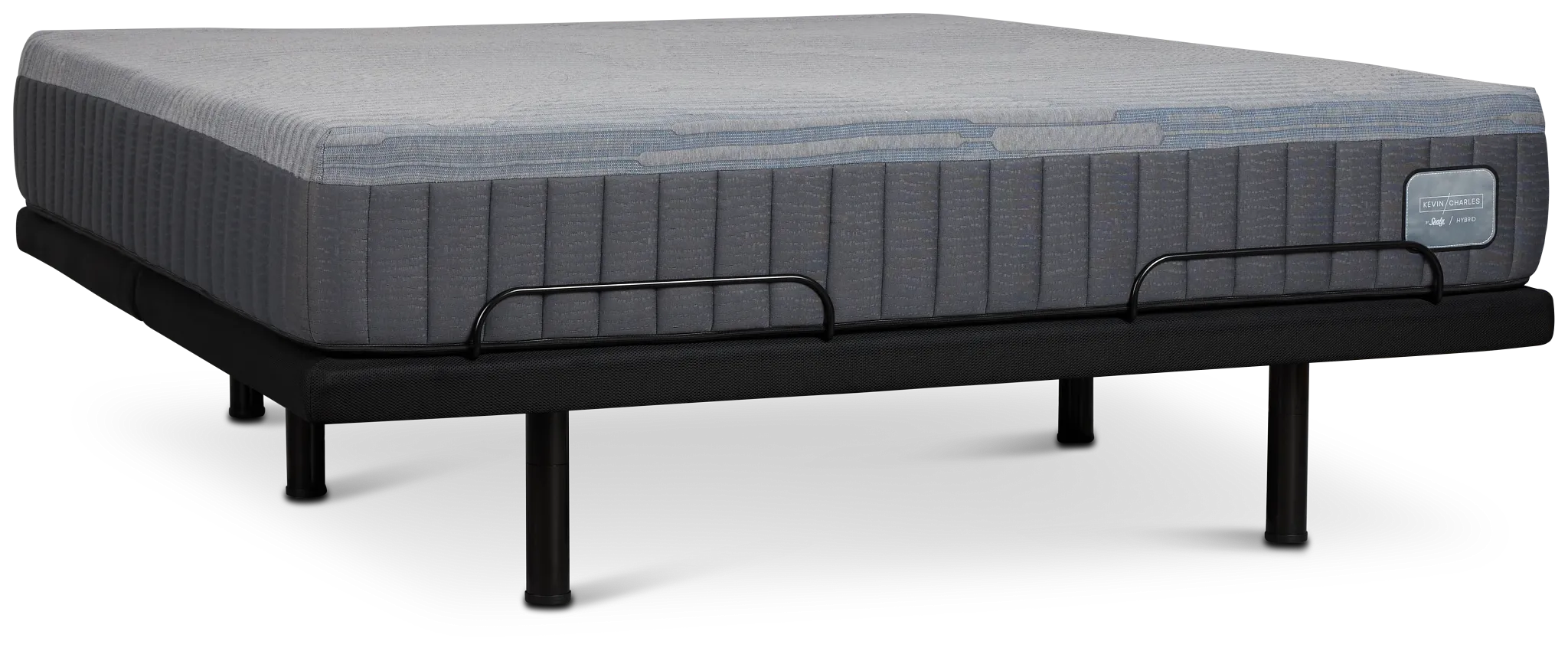 Kevin Charles By Sealy Hybrid Medium Deluxe Adjustable Mattress Set