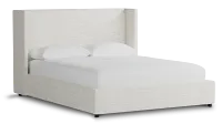 Captiva Maguire Ivory 48" Upholstered Shelter Bed
