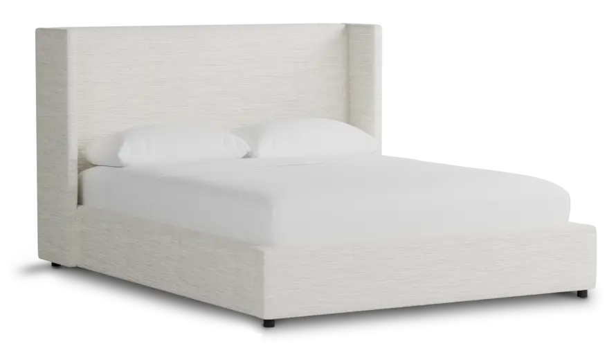 Captiva Maguire Ivory 48" Upholstered Shelter Bed Captiva Maguire Ivory 48" Upholstered Shelter Bed