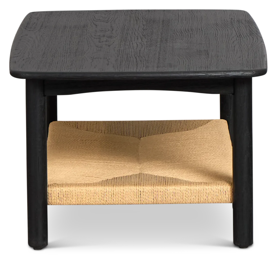 Santorini Black Rectangular Coffee Table