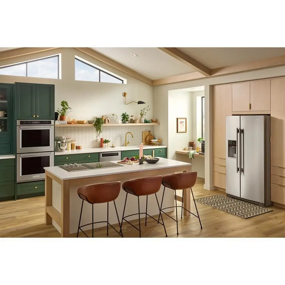 Kitchenaid 536 Series Stainless Steel Side By Side Refrigerator Kitchenaid 536 Series Stainless Steel Side By Side Refrigerator