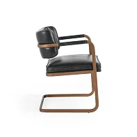 Mando Black Upholstered Arm Chair