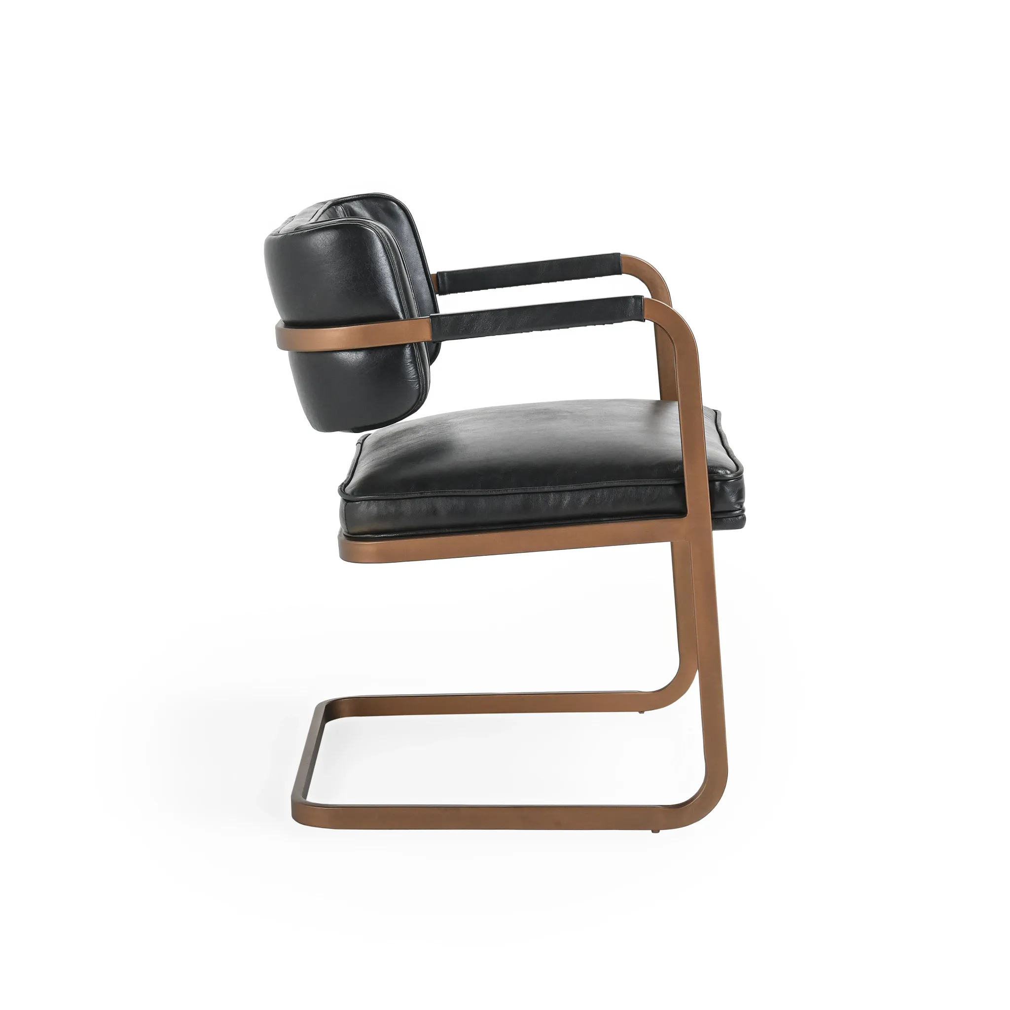 Mando Black Upholstered Arm Chair