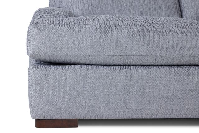 Alpha Light Gray Fabric Large Two-arm Sectional