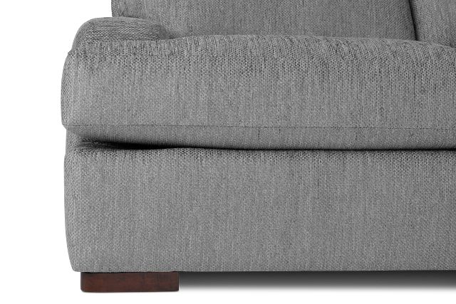 Alpha Light Gray Fabric Large Two-arm Sectional