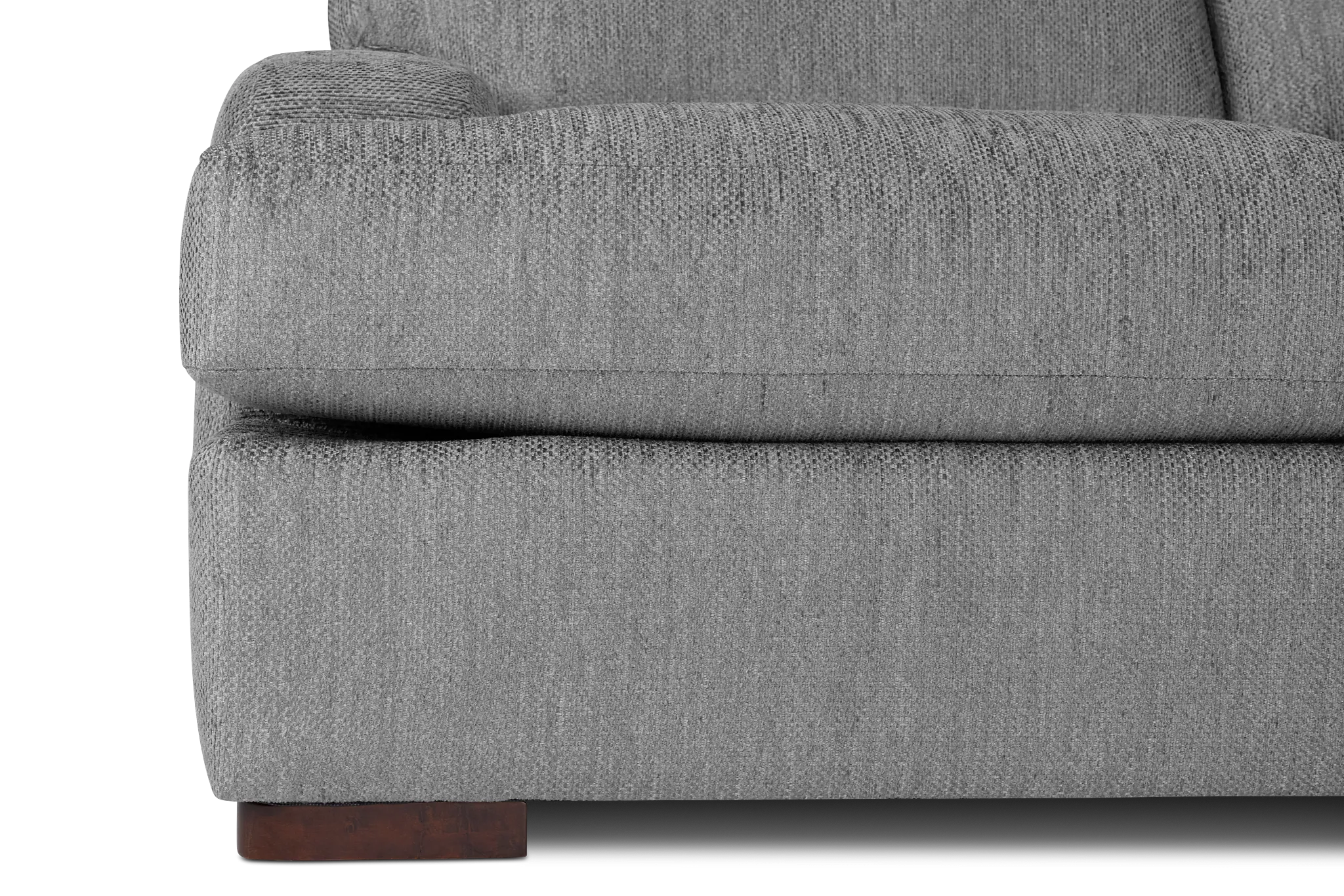 Alpha Light Gray Fabric Large Two-arm Sectional