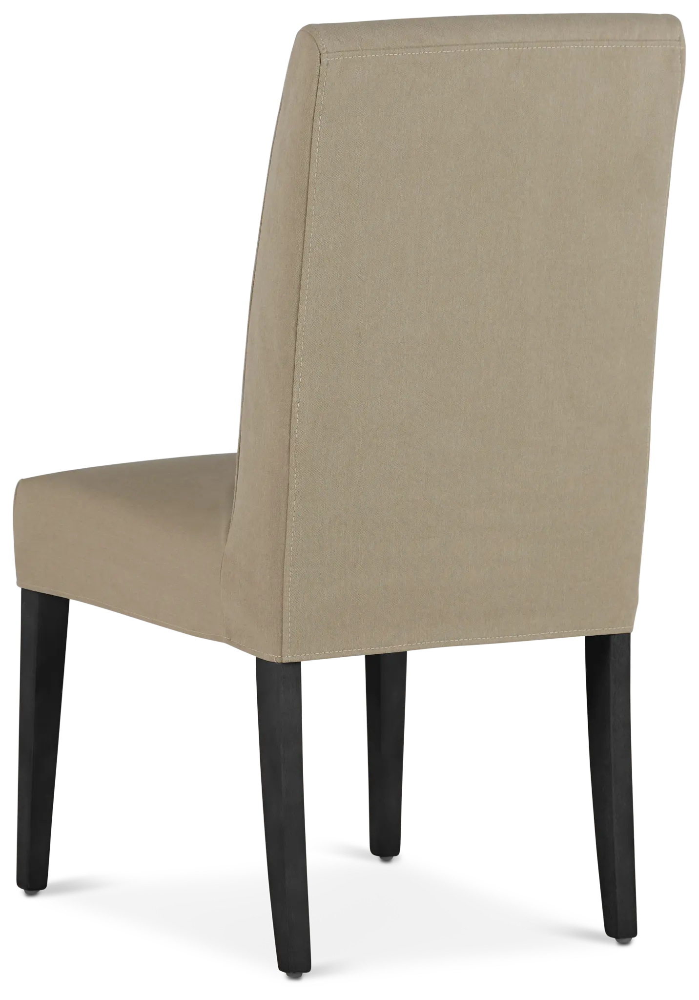 Destination Beige Short Slipcover Chair With Dark-tone Leg Destination Beige Short Slipcover Chair With Dark-tone Leg