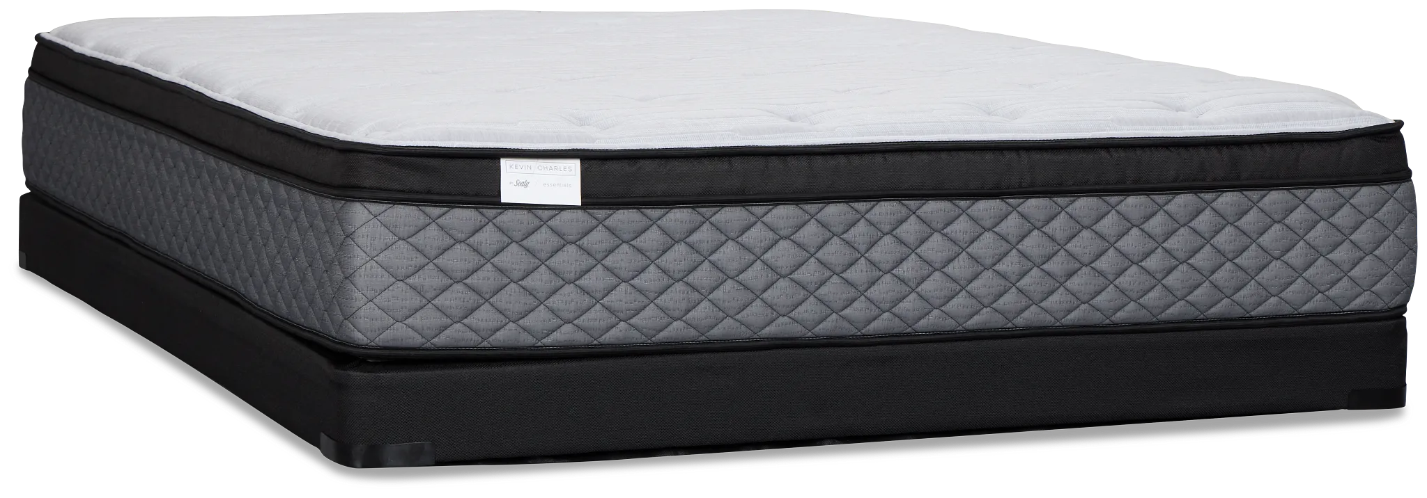Kevin Charles By Sealy Essential Plush Low-profile Mattress Set