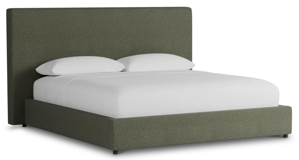 Grayton Sutton Green 54" Upholstered Platform Bed Grayton Sutton Green 54" Upholstered Platform Bed