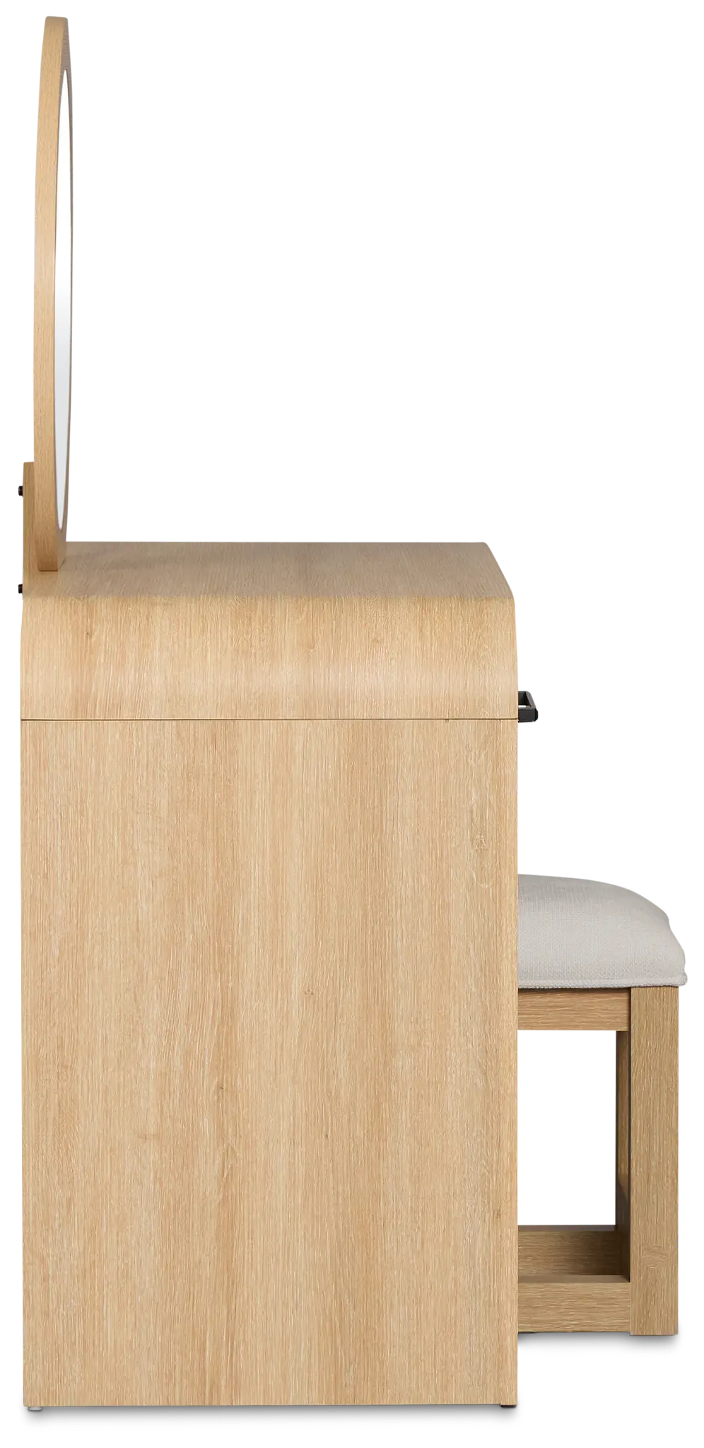 Lyndie Light Tone Vanity & Mirror With Stool Lyndie Light Tone Vanity & Mirror With Stool