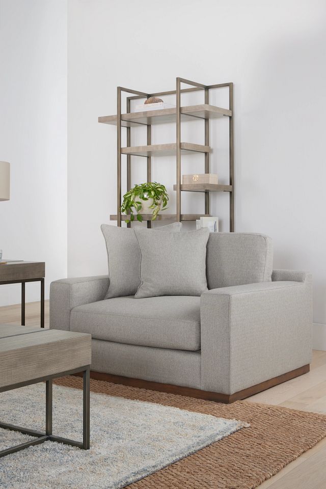 Mckenzie Light Gray Fabric Chair