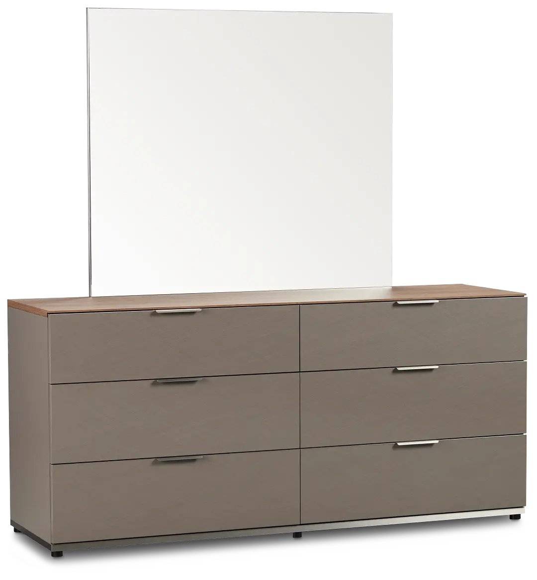 Palermo Two-tone Dresser & Mirror Palermo Two-tone Dresser & Mirror