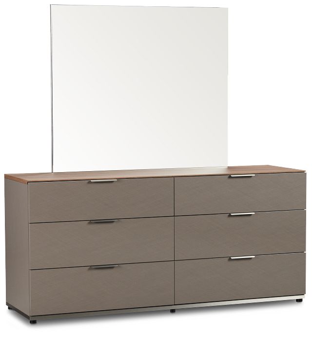 Palermo Two-tone Dresser & Mirror