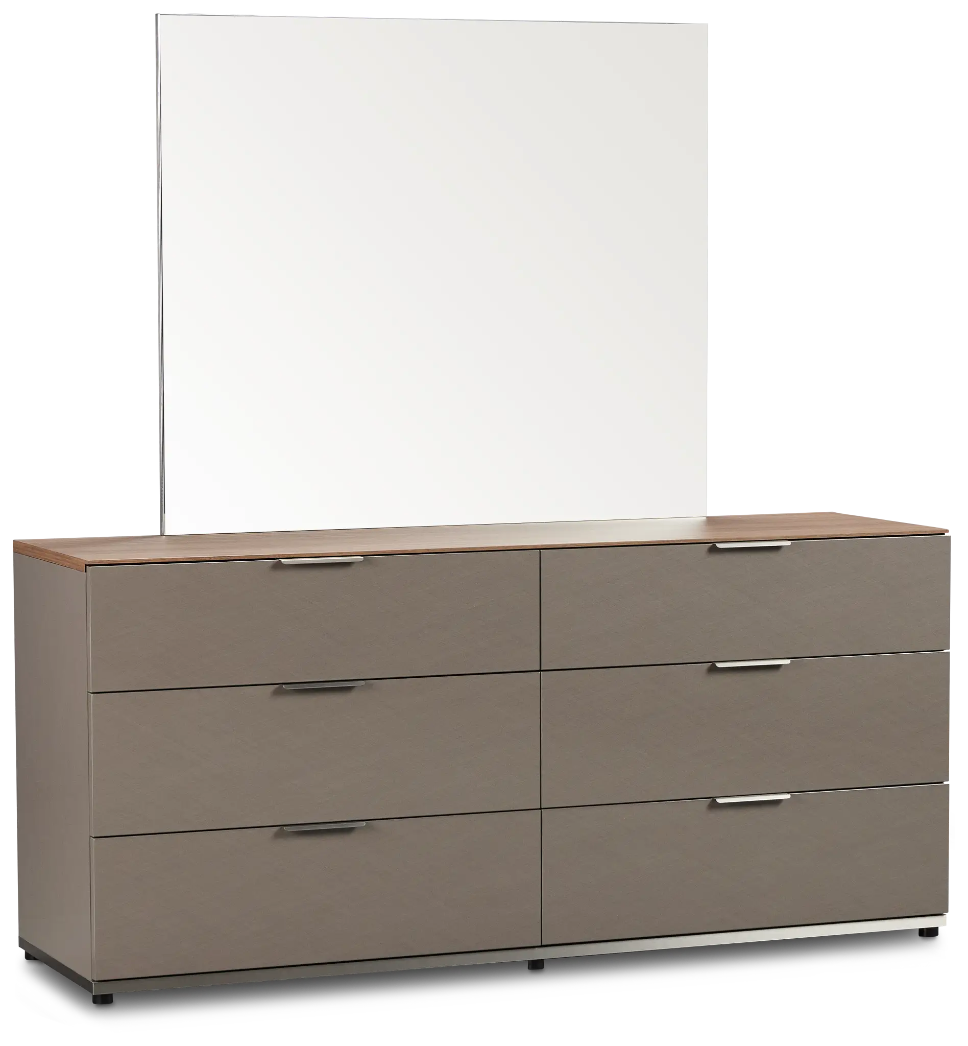 Palermo Two-tone Dresser & Mirror Palermo Two-tone Dresser & Mirror