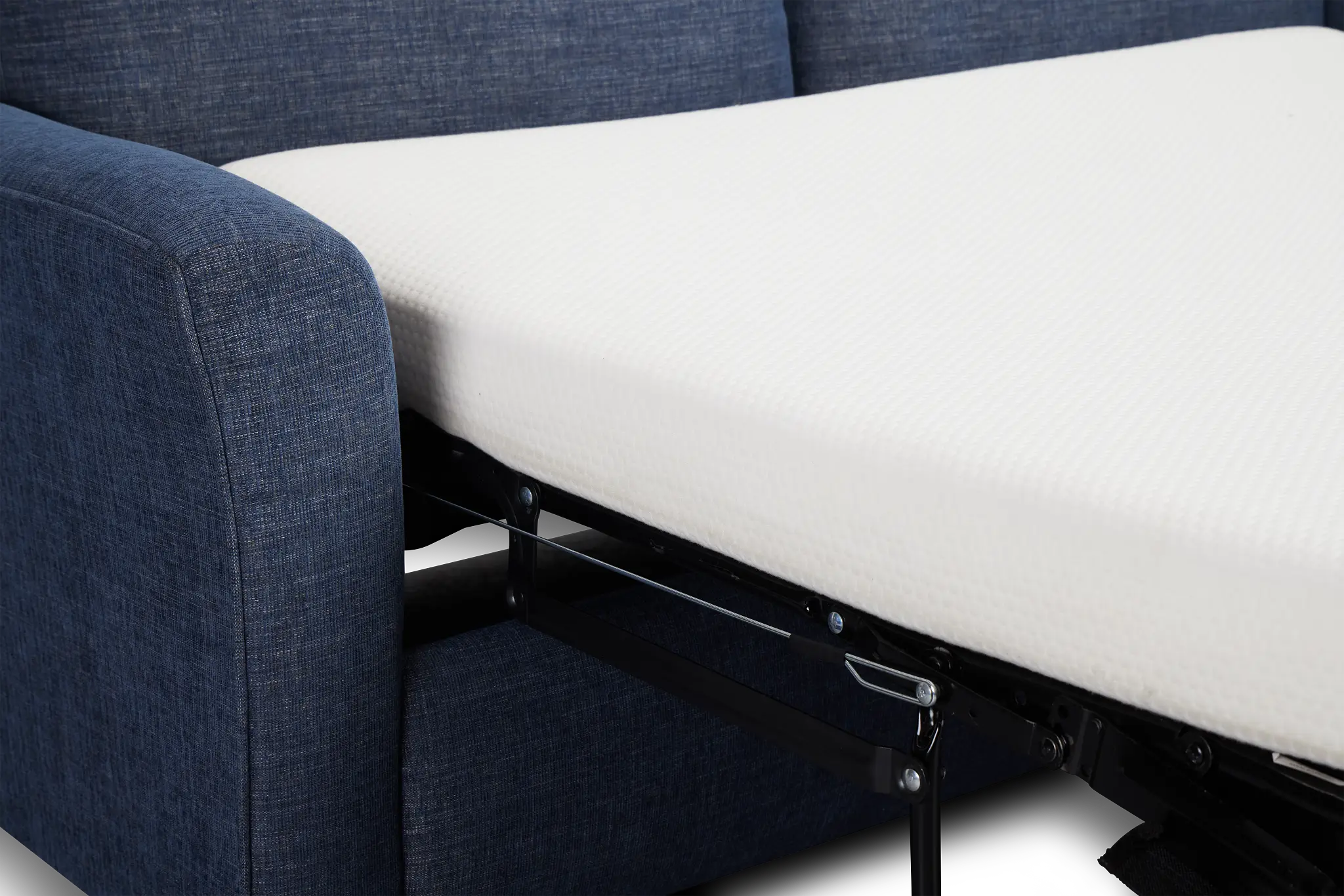Davis Dark Blue Micro Memory Foam Sleeper Davis Dark Blue Micro Memory Foam Sleeper