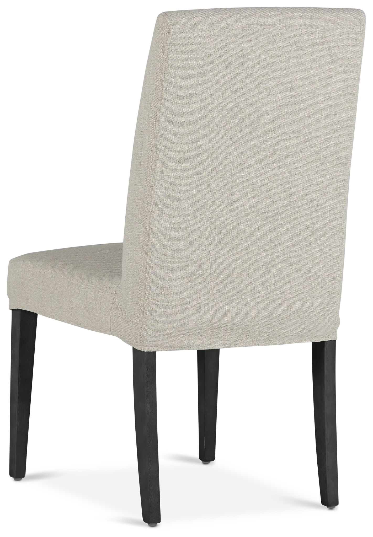 Harbor Light Beige Short Slipcover Chair With Dark-tone Leg