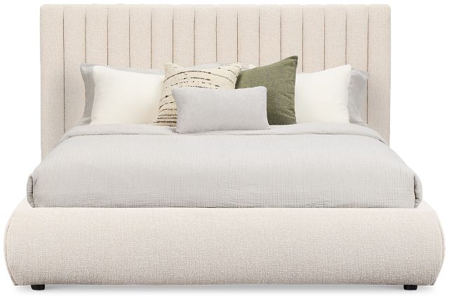 Nomad Light Beige Uph Platform Bed