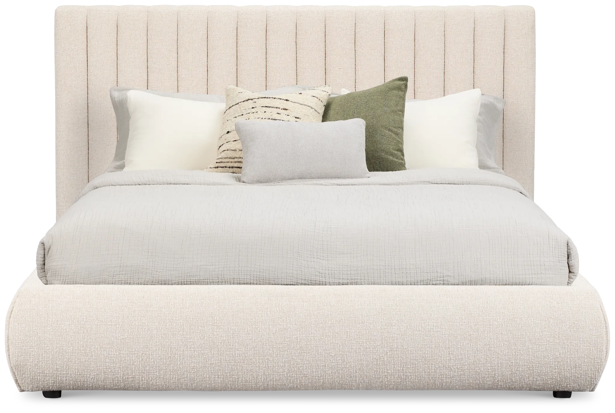 Nomad Light Beige Uph Platform Bed