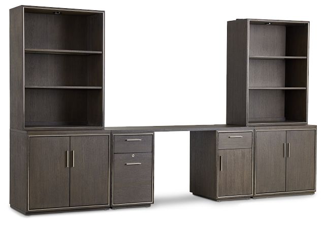 Highline Dark Tone Door Wall Desk