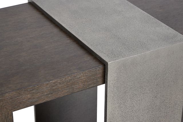 Linea Dark Tone Wood Console Table (6)