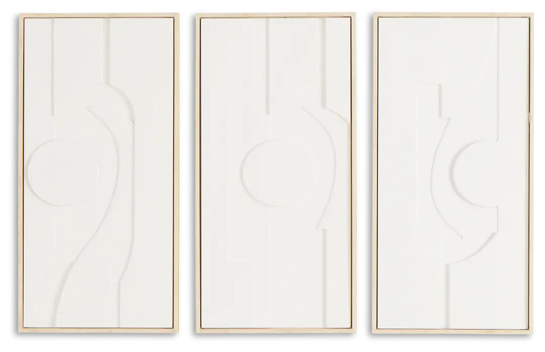 Aezakarm White Set Of 3 Framed Wall Art Aezakarm White Set Of 3 Framed Wall Art