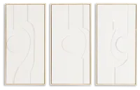 Aezakarm White Set Of 3 Framed Wall Art