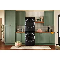 Whirlpool 6720 Series Black Front Load Electric Dryer