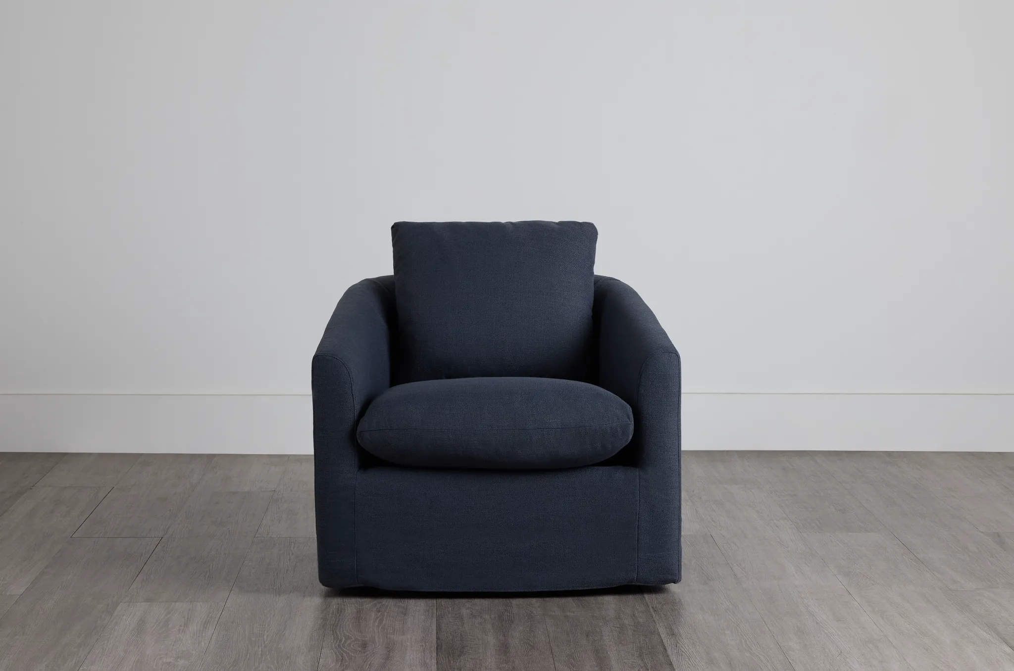 Willow Navy Fabric Swivel Chair