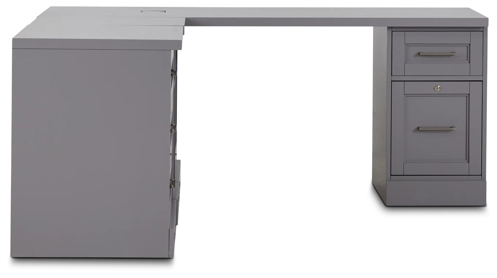 Newport Gray L Desk Newport Gray L Desk